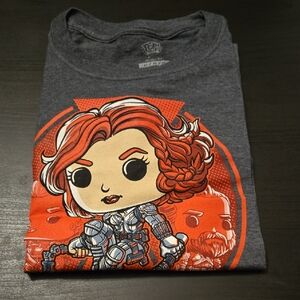 Funko Pop Black Widow Marvel Collectors Corps Shirt XL